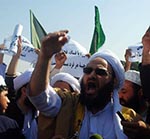 تظاهرات شـماری ازعلمای هرات در مخالفت با برگزاری برنامه ستاره افغان